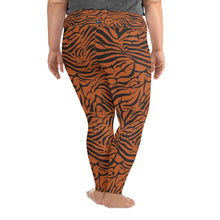 Load image into Gallery viewer, 'IWA Zebra Curvy Sista Leggings (Tiger)