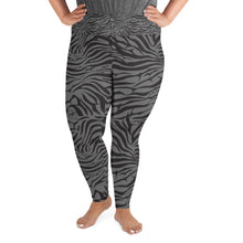Load image into Gallery viewer, 'IWA Zebra Curvy Sista Leggings (Shadow)
