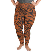 Load image into Gallery viewer, 'IWA Zebra Curvy Sista Leggings (Tiger)