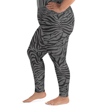Load image into Gallery viewer, 'IWA Zebra Curvy Sista Leggings (Shadow)