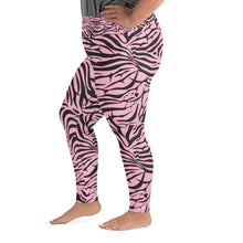 Load image into Gallery viewer, 'IWA Zebra Curvy Sista Leggings (Rosé)