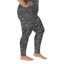 Load image into Gallery viewer, 'IWA Zebra Curvy Sista Leggings (Shadow)