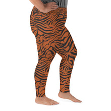 Load image into Gallery viewer, 'IWA Zebra Curvy Sista Leggings (Tiger)