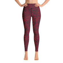 Load image into Gallery viewer, 'IWA Zebra Wāhine Leggings (Wine)