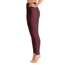 Load image into Gallery viewer, 'IWA Zebra Wāhine Leggings (Wine)