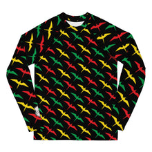 Load image into Gallery viewer, 'IWA Ho'āuna Youth Rash Guard (Rasta)