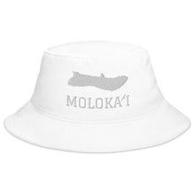 Load image into Gallery viewer, Moloka'i Bucket Hat (White Embroidery)