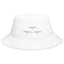 Load image into Gallery viewer, 'IWA Pūkolu Bucket Hat (White Embroidery)