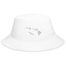 Load image into Gallery viewer, Islands 'IWA Bucket Hat (White Embroidery)