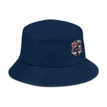 Load image into Gallery viewer, H-Flag Embroidered Denim Bucket Hat