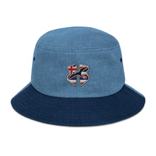 Load image into Gallery viewer, H-Flag Embroidered Denim Bucket Hat