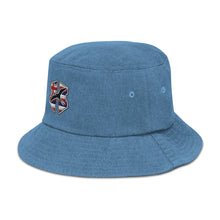 Load image into Gallery viewer, H-Flag Embroidered Denim Bucket Hat