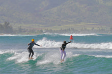 Load image into Gallery viewer, 'IWA Wāhine Rash Guard (HALE'IWA BLACK)