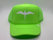 Load image into Gallery viewer, &#39;IWA Bird Trucker (Neon Green+White Bird)