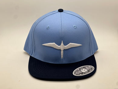 'IWA Blue on Blue Snapback (White Embroidery)