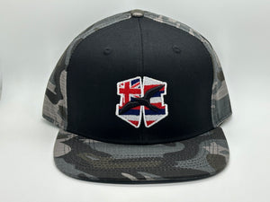 Iconic 'IWA HAE HAWAI'I Grayscale Camo Snapback