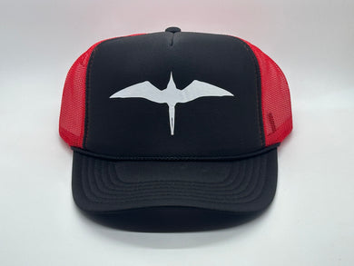 'IWA Bird Trucker (Black/Red Mesh+White Bird)