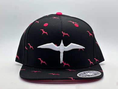 'IWA Pinks Snapback (White Embroidery)