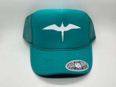 'IWA Bird Trucker (Teal+White Bird)