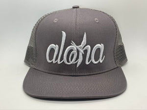 Aloha Gray Snapback (Gray Embroidery)