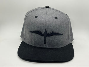 IWA DK Gray Snapback (Black Embroidery)