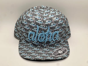 Aloha Malolo Snapback (Gray Embroidery)