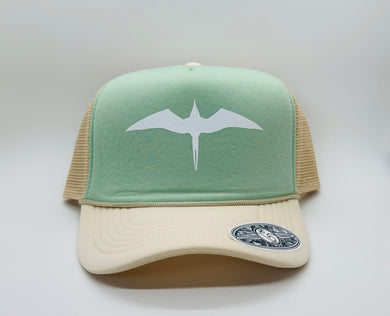 'IWA Bird Trucker (2tone Sand Seafoam+White Bird)