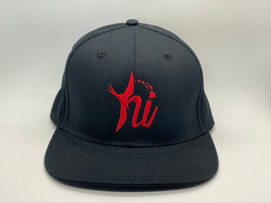 Hi Snapback (Red Embroidery)