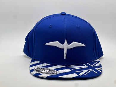 'IWA Hae Hawai'i Blue/White Snapback (White Embroidery)