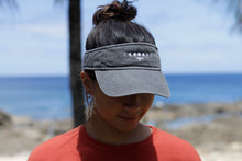Load image into Gallery viewer, &#39;IWA + Moon Denim Visor (White Embroidery)
