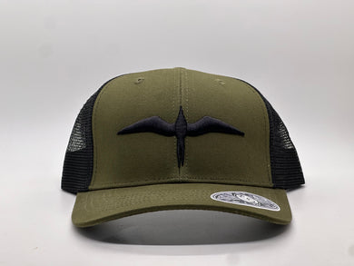 'IWA Olive Snapback (Black Embroidery)