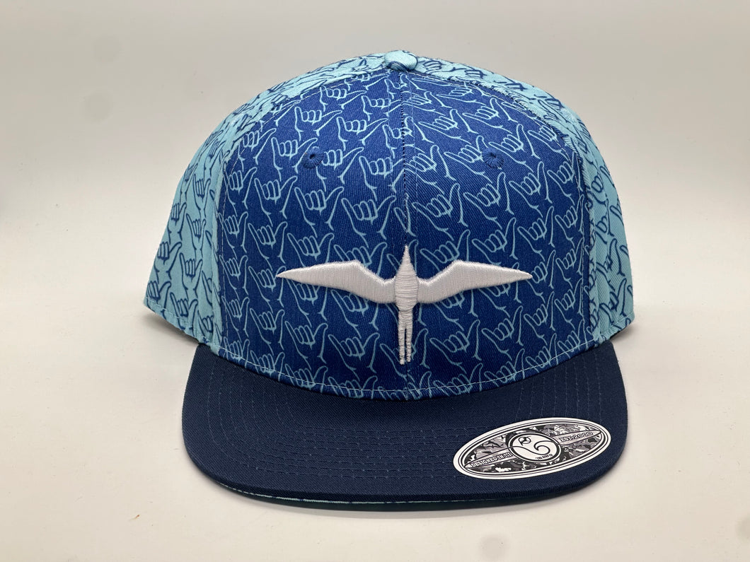 'IWA Shaka Blues Snapback (White Embroidery)