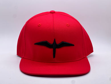 'IWA Red Snapback (Black Embroidery)