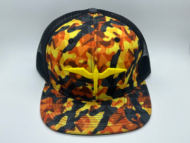 'IWA Huinākolu Lava w/Black Mesh Snapback (Yellow Embroidery)