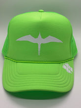 Load image into Gallery viewer, &#39;IWA Bird Trucker (Neon Green+White Bird)