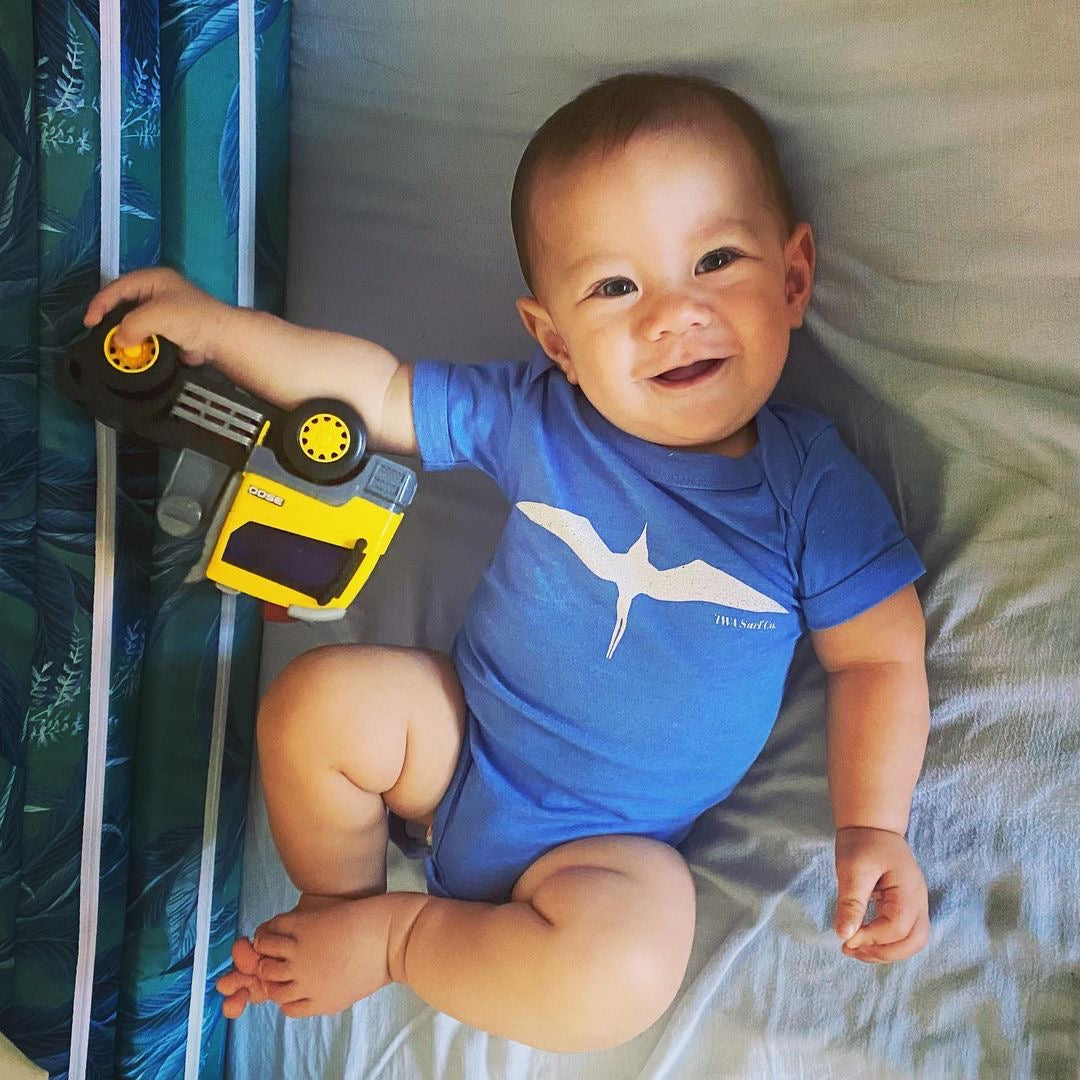 Pēpē Baby OneSie – 'IWA Surf Co. x H ICON808