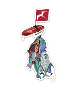 Island Dive Catch 6" Sticker