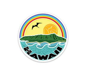 Diamond Head Hawaii 3" Sticker