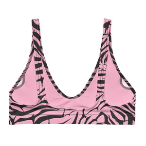'IWA Zebra Bikini Top (Rosè)