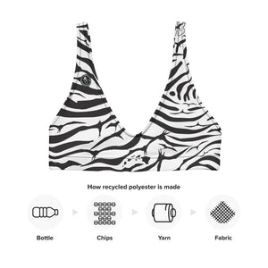 'IWA Zebra Bikini Top