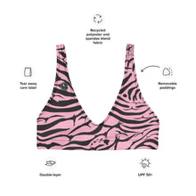 Load image into Gallery viewer, &#39;IWA Zebra Bikini Top (Rosè)