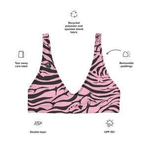 'IWA Zebra Bikini Top (Rosè)