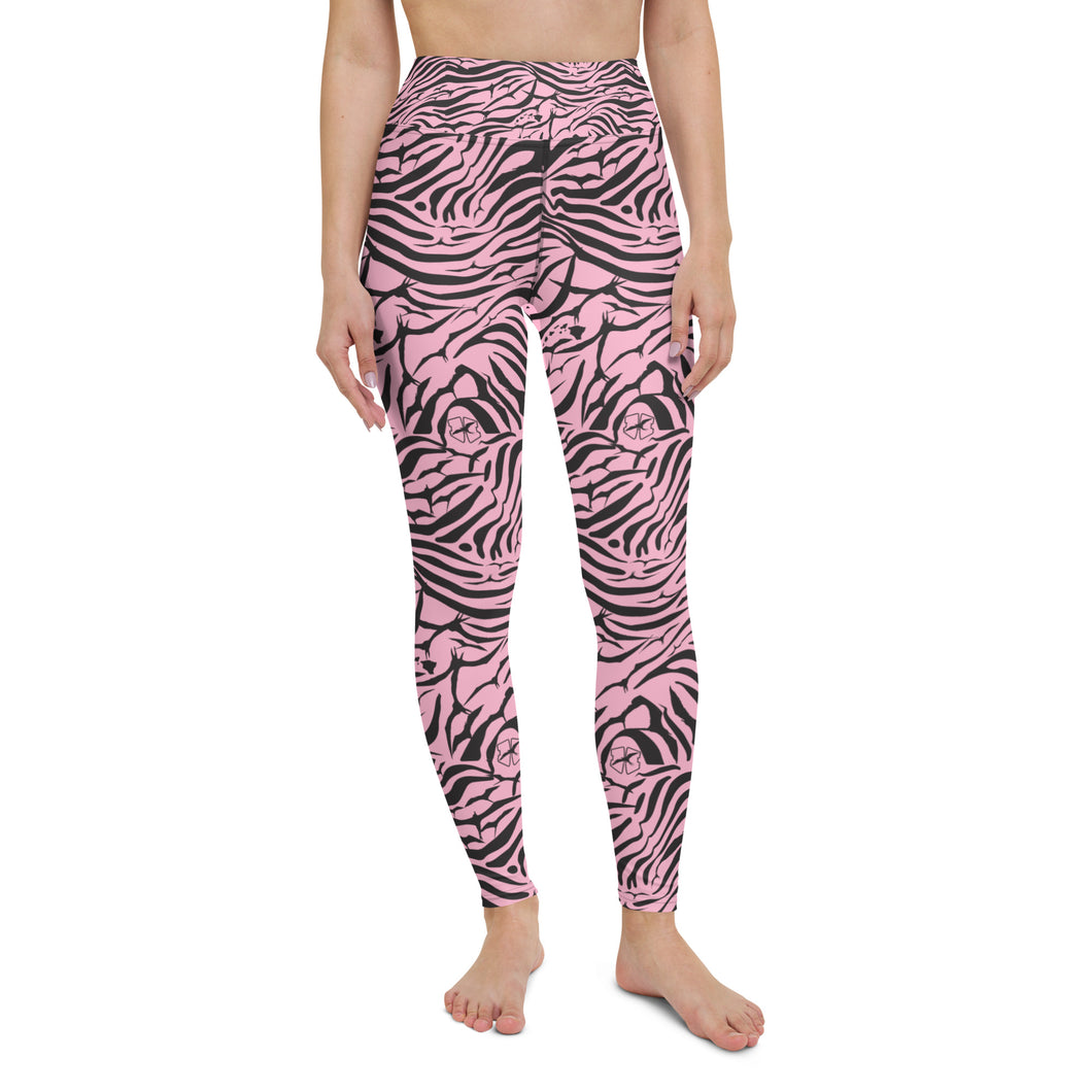 'IWA Zebra Wāhine Leggings (Rosé)