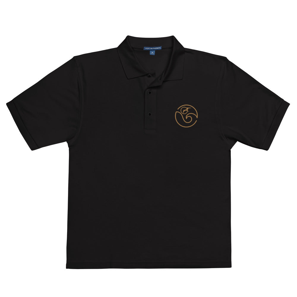 'IWA Surf Co. Polo Tee (Gold Embroidery)