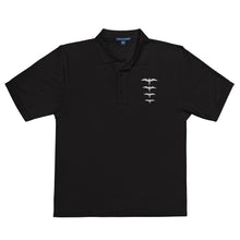 Load image into Gallery viewer, &#39;IWA Hā Polo Tee (White Embroidery)