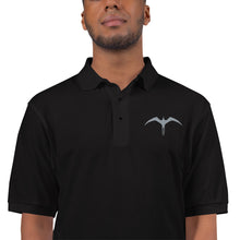 Load image into Gallery viewer, &#39;IWA &#39;Ākau Kane Polo Tee (Gray Embroidery)