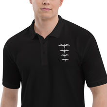 Load image into Gallery viewer, &#39;IWA Hā Polo Tee (White Embroidery)