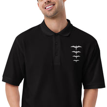 Load image into Gallery viewer, &#39;IWA Hā Polo Tee (White Embroidery)