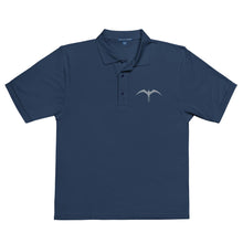 Load image into Gallery viewer, &#39;IWA &#39;Ākau Kane Polo Tee (Gray Embroidery)