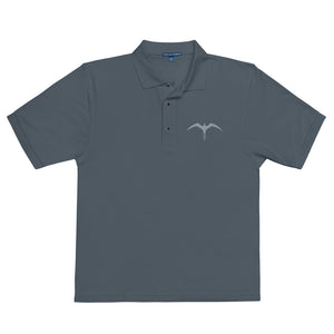 'IWA 'Ākau Kane Polo Tee (Gray Embroidery)